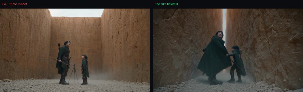 A tripod rendered into the scene